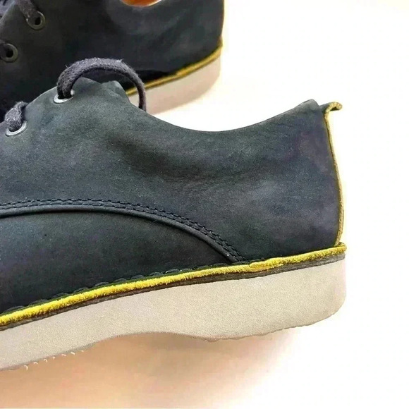 Samual Hubbard Blue Suede Leather Lace Up Mens Comfort Walking Loafer Size 9 - Picture 11 of 14